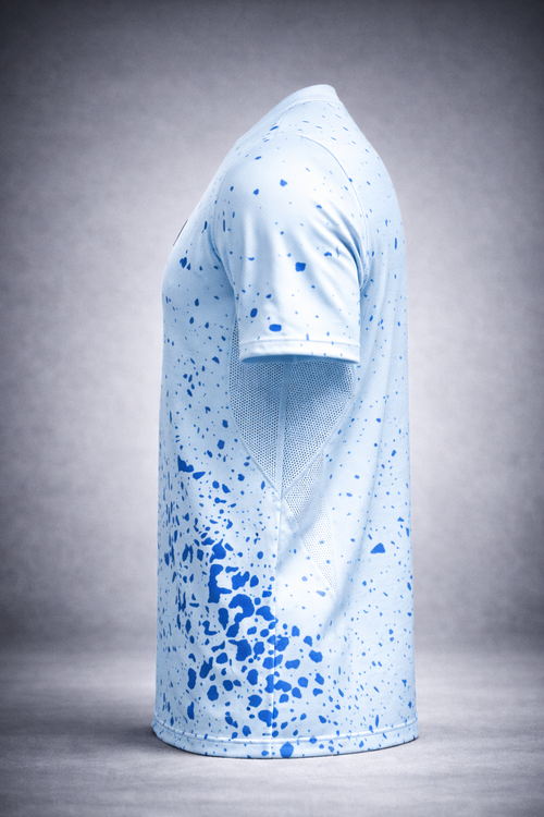 Blaues Fußballtrikot set