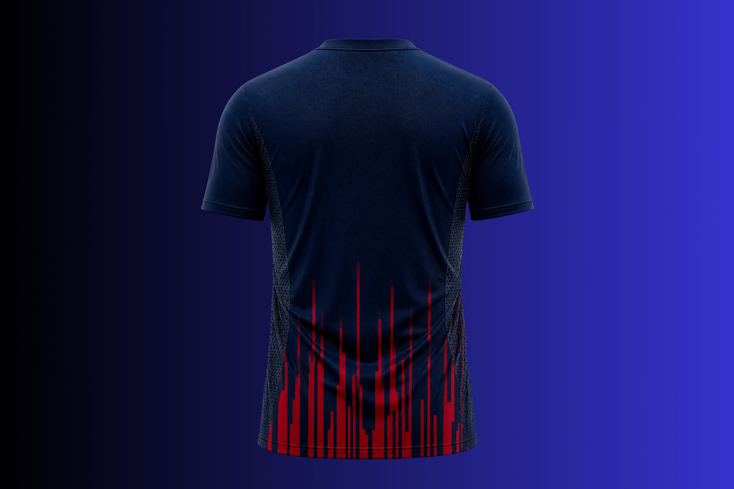 Navy Blau/Rot Trikot set